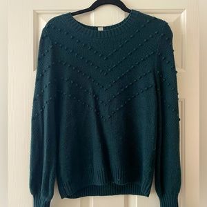 Amour Vert Forest Green Sweater - Small